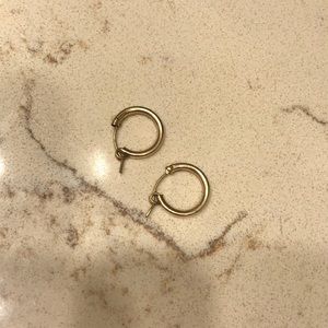 Gold hoop earrings